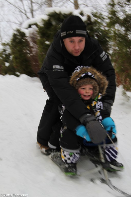 Mina korta slänter på tomten räckte för att roa småpojkarna