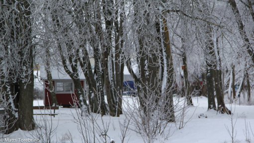 Inte en enda husbil på ställplatsen.