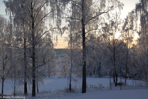Soluppgång sett från Sommarhemmet Stalpet.