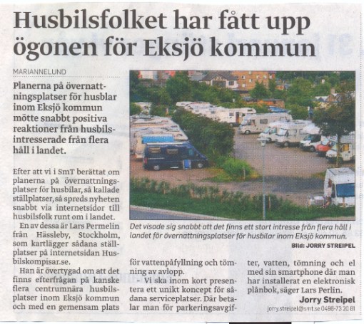 En ny positiv artikel i Smålands Tidningen