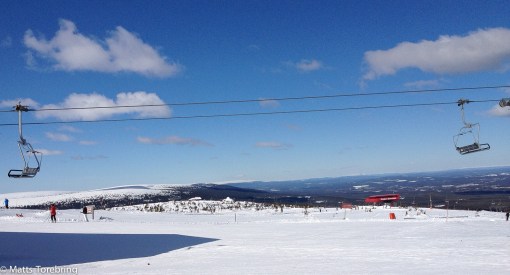 Så här vackert var det uppe på toppen.