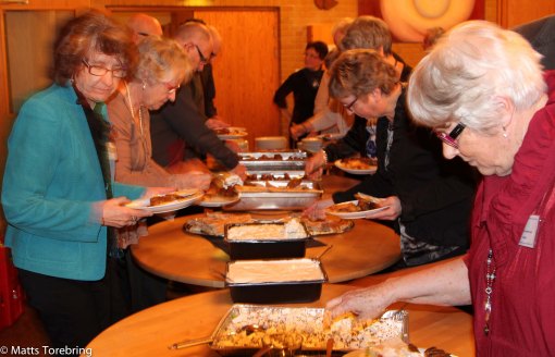 Vi serverades en riktigt god Grekisk buffé