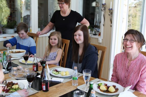 Vi skrev upp oss på "listan" för sex gäster.