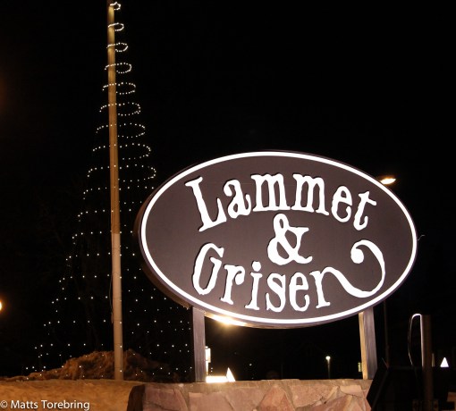 Påskaftons kväll hade vi bokat Lammet & Grisen i Sälen