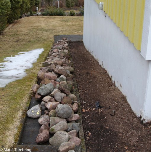 En stor del av arbetet har jag gjort under veckan, som att plocka bort den gamla stenen.