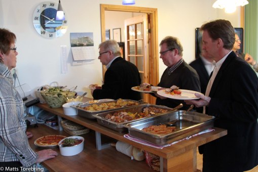 En riktigt god buffé serverades