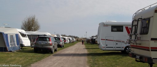 En helg som denna måste man offra sig lite och bo på camping.