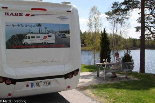 Det blir alltid en fika på vägen hem, denna gången vid Sandsjöns rastplats