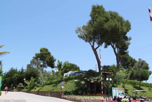 Infarten till campingen