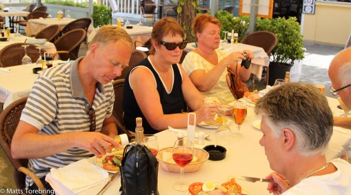 Tre förrätter att välja på.