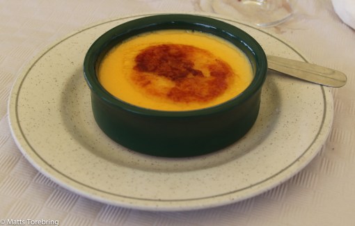 Till sist kom en riktigt god bryllépudding till dessert