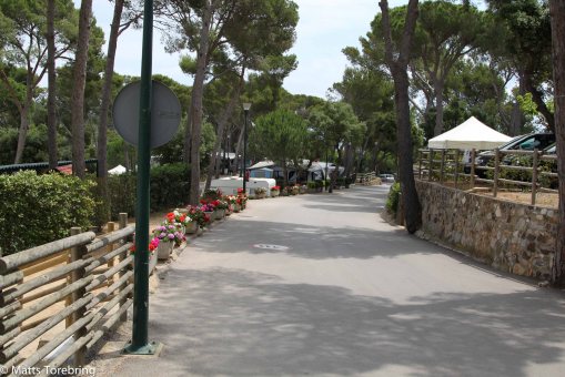 Här till vänster har vi våra servicebyggnader