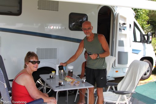 Förmiddagsfika hos våra grannar från Jönköping