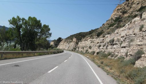 Nu har vi lämnat stora autopista och styr ut mot Caspe