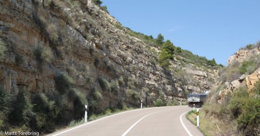 Vi klättrar vidare upp i bergen.