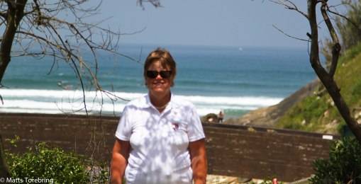 Birgitta är lika imponerad som jag av allt det vackra.