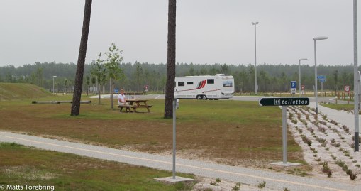 Frukost på en fransk rastplats