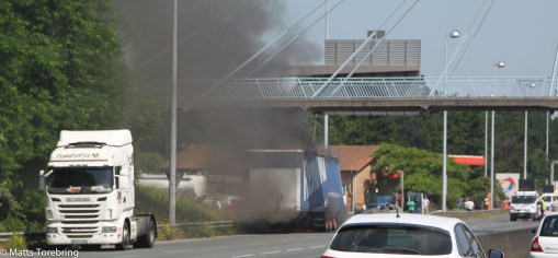Brand i en Trailerdragare