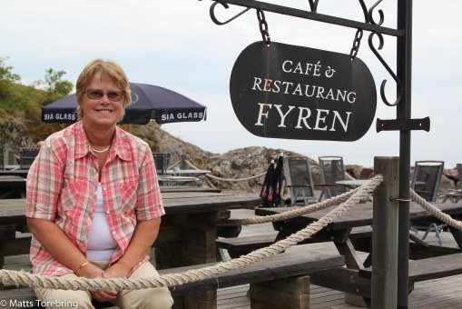 Vi drack ett riktigt gott elva kaffe här.