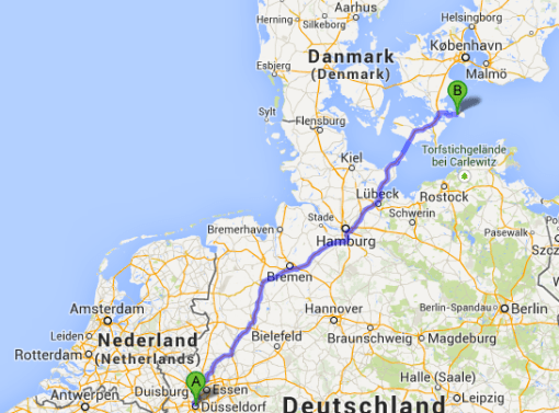 Så här har vi rest idag