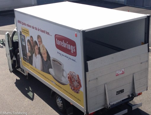 Vår lite större servicebil.