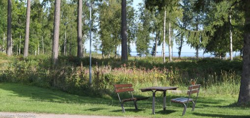 Rastplatsen på väg ut mot Götene.