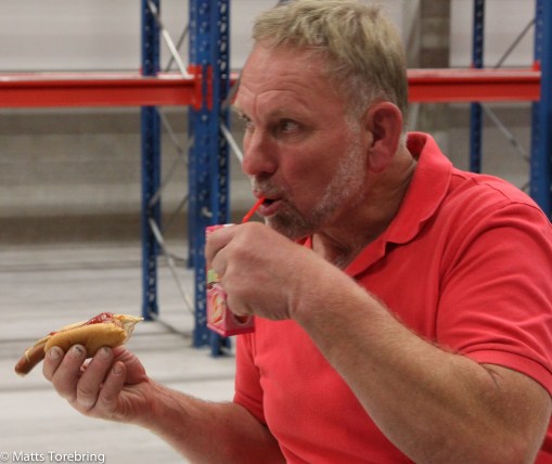 Christer gladdes åt mer ledig plats på lagret.