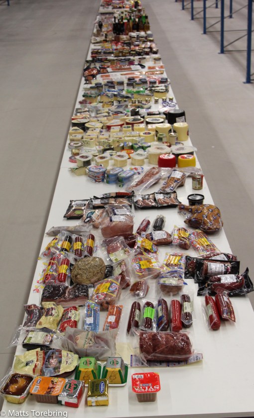 Här finns bara en styck av alla produkter.