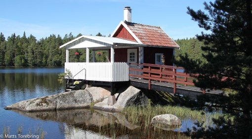 Vi åkte en tur i omgivningarna med bilen.