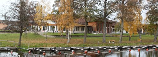 Här inne avnjöt vi planksteken i går kväll