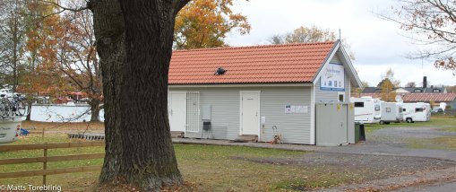 Nu har vi parkerat på Ställplats Södra Hamnen