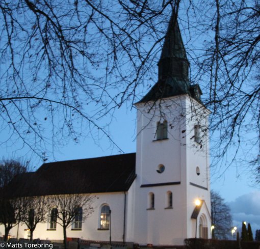 Frinnaryds kyrka i Aneby kommun, där Birgitta och jag vigdes 1969