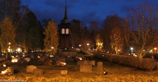 Aneby kyrkogård där mina föräldrar vilar