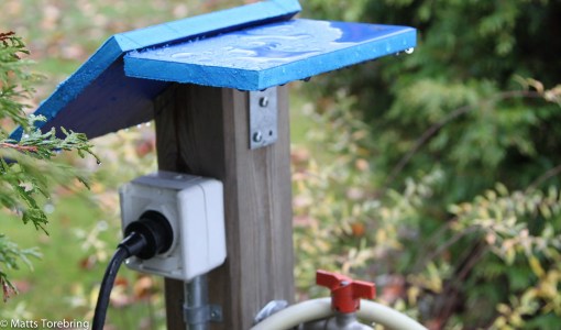 Min egen ställplats fick lite mera skyddad el