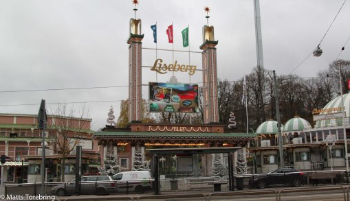 Vi steg av utanför Liseberg.