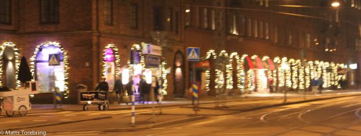 Här borta satt vi och fikade i eftermiddag.