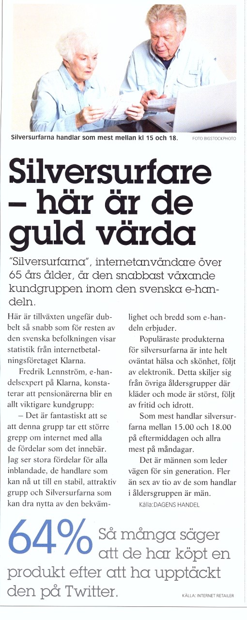 En artikel i tidningen Nätsmart