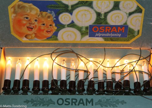 Svärfars julgransbelysning från början av 50- talet