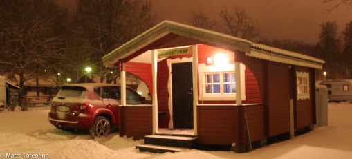 Det lyser flera stugor på Eksjö Camping