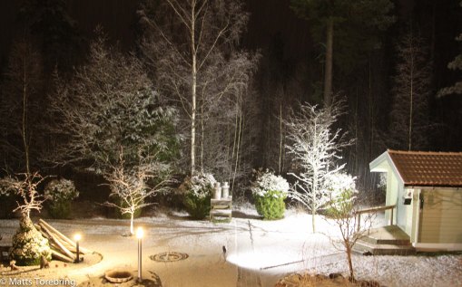 Nu kom min nya strålkastare till sin rätt.