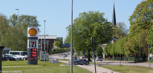 Från ställplatsen är det kanske fem hundra meter till city