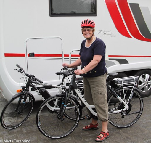 Provtur med nya Giant el-cyklarna