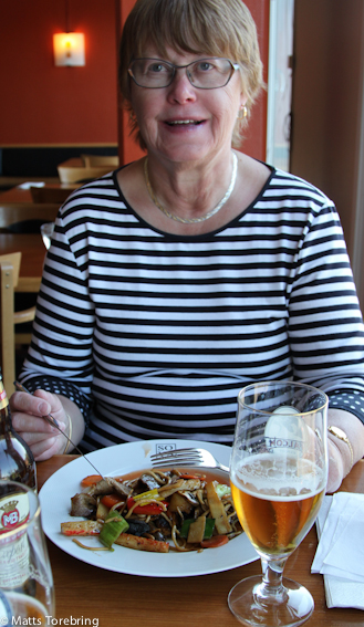 Vi hade bokat bord på Soya på Västra Storgatan.