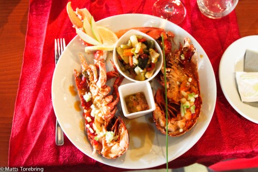 Var sin stor Hummer till huvudrätt