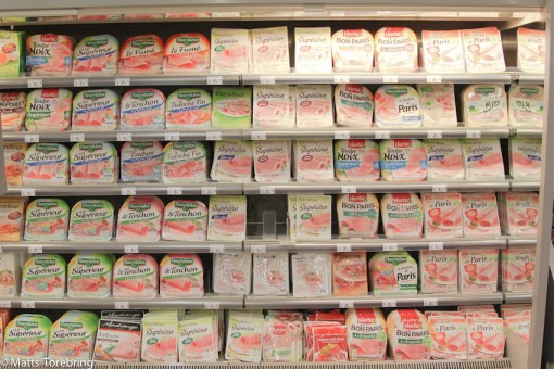 Paketerad skinka i massor