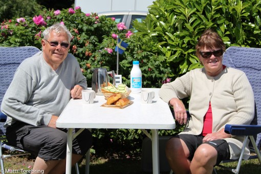 De senaste dagarna har vi inte kunnat sitta ute förrän till lunch
