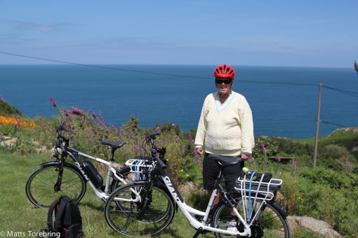 Utsikt från byn ovanför campingen. 