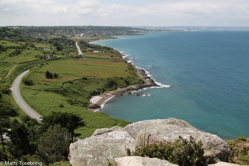 Här nere kom vi körandes förra veckan