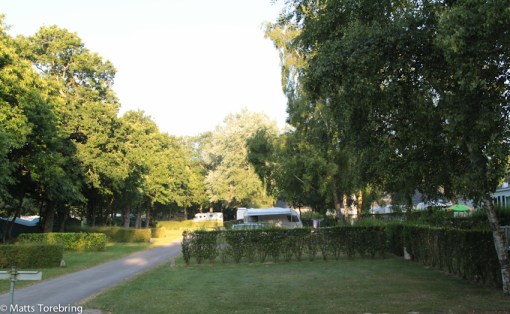 Vi lämnar de småländska björkarna  på Camping Galinée