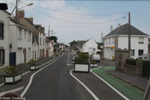 Bitvis smala enkelriktade gator, finns inte plats för mötande trafik